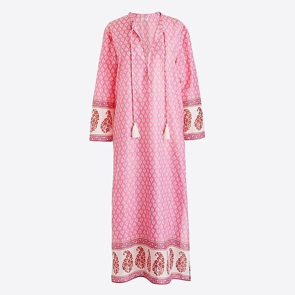 J. Crew Other - J Crew Printed Caftan Cover up Size Small